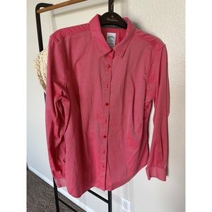 Brooks Bothers red women’s blouse size 8